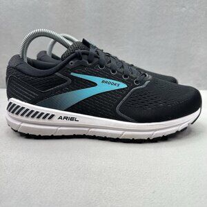 Womens Size 8.5 (B) Brooks Ariel 20 Shoes Black / Blue Athletic Comfort Running